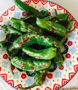 Sea salt sautéed Shishito peppers