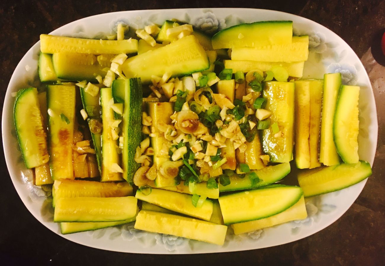 Szechuan Style Zucchini Salad