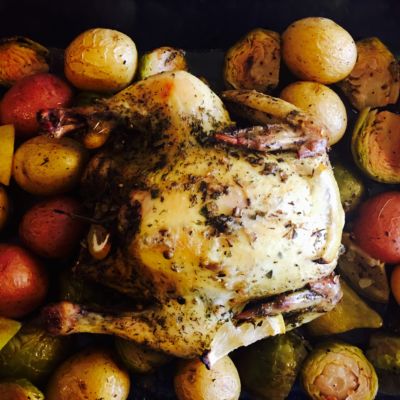 greek pot roasted chicken